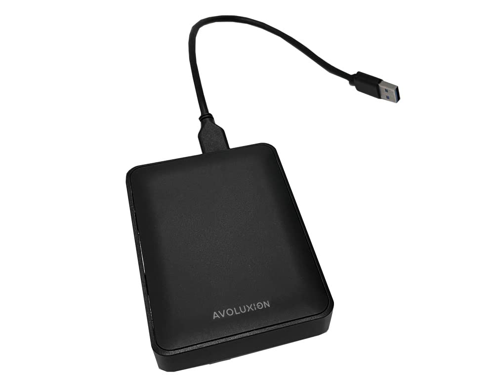 Avoluxion X1 4TB USB 3.0 Portable External Hard Drive for PC, Mac, PlayStation & Xbox (Black) - 2 Year Warranty