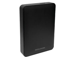 avoluxion x1 4tb usb 3.0 portable external hard drive for pc, mac, playstation & xbox (black) - 2 year warranty