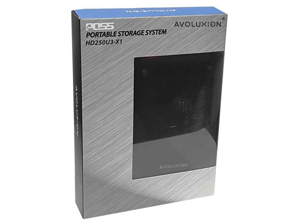 Avoluxion X1 4TB USB 3.0 Portable External Hard Drive for PC, Mac, PlayStation & Xbox (Black) - 2 Year Warranty