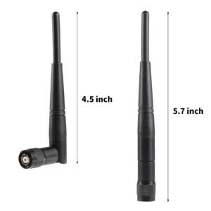 5dBi 2.4GHz WiFi Antenna RP-TNC Male Replacement Antenna Compatible with Trimble Robotic Total Stations TDS Ranger Data Collecter, for Wireless Linksys WiFi Router（Pack of 2）, Eifagur