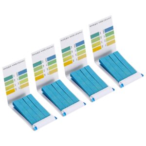 patikil ph test strips 3.8-5.4, 4 pack 320 indicator papers litmus tester for water food soil alkaline acid testing