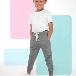 Resinta 3 Pack Toddler Boy Sweatpants Active Jogger Pants Casual Pull-On Pants Sweat Pants with Pocket Drawstring