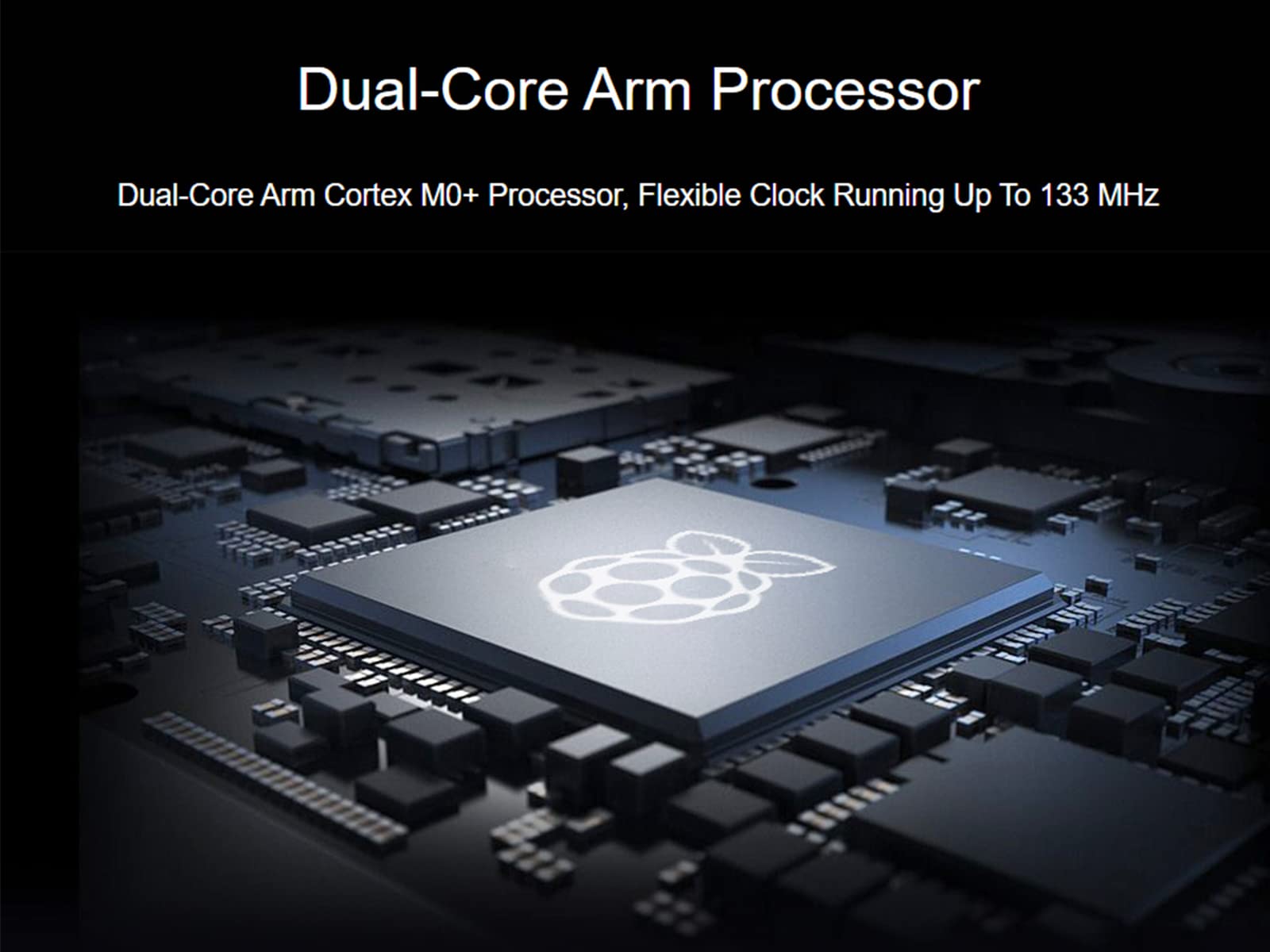 RP2040-Plus Pico-Like MCU Board Based on Raspberry Pi RP2040 Microcontroller, Dual-core Arm Processor, Onboard 16MB Flash, USB-C Connector (Without Header)