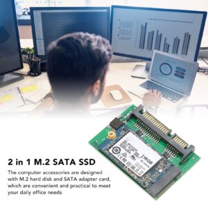 SATA Adapter Card M.2SSD, M.2 Hard Drive Performance, 2 in 1 High Capacity Computer Accessories, Plug and Play(16GB)