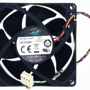 CPU Cooling Fan FA08025M12LPA for HP Envy 700-410 A6000 P7 H8 644724-001 DC 12V 0.45A 4-Wire 4-Pin 8CM 8025 Cooling Fan PWM Silent Fan