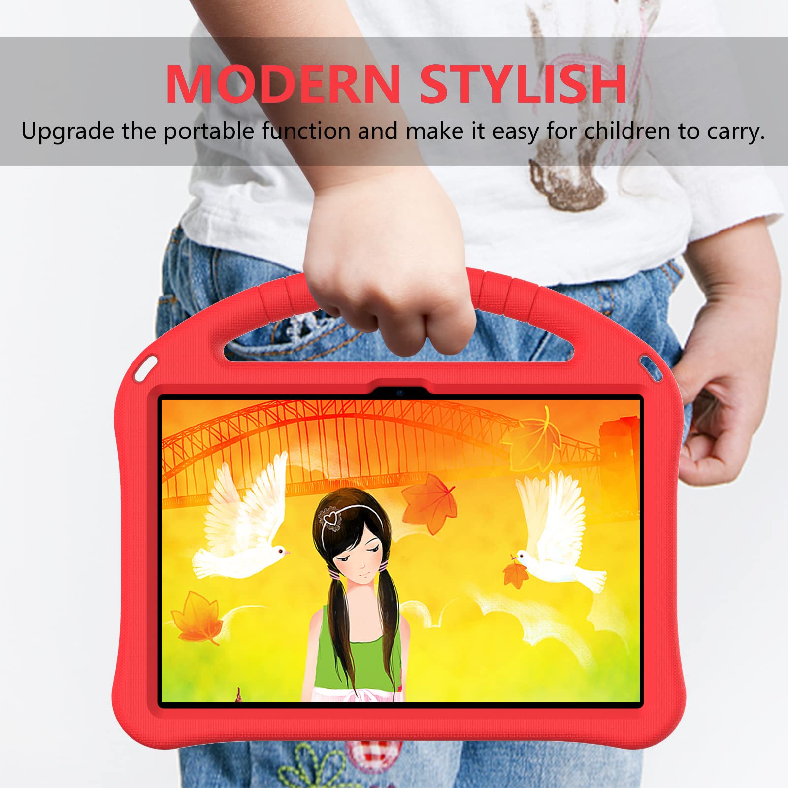 for Huawei Matepad 2022 10.4" Tablet Case for Kids - Durable Lightweight EVA Shockproof Protective Handle Stand Cover for Huawei MatePad 10.4 inch 2022/2020 Released