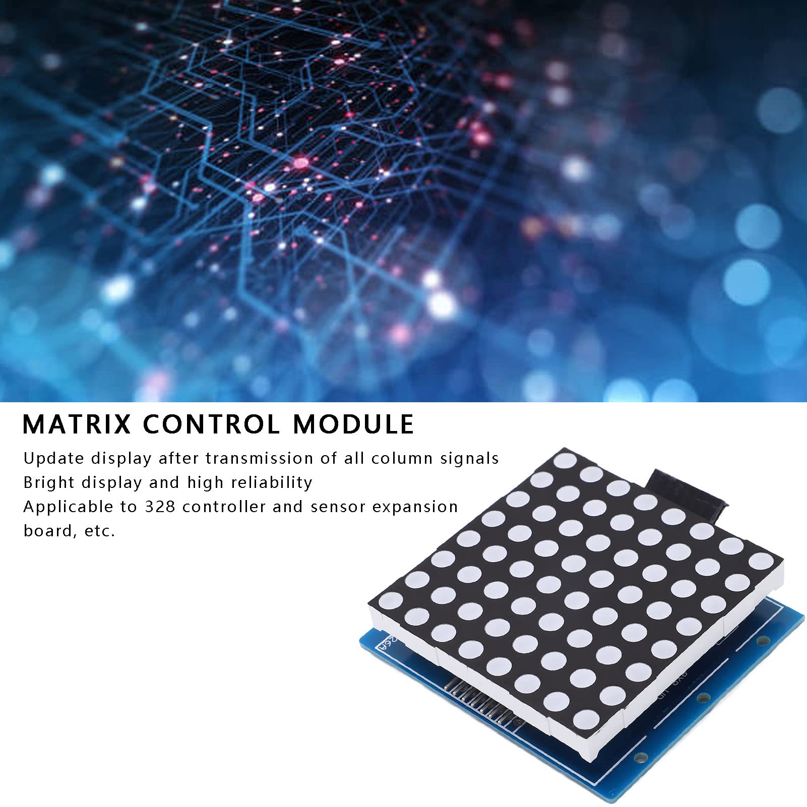 LED Control Module 8x8 LED Control Panel LED Display Module DC5V Single Board Computers