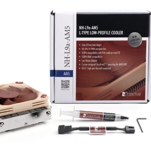 Noctua NH-L9a-AM5, Premium Low-Profile CPU Cooler for AMD AM5 (Brown)