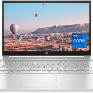 HP 2023 Pavilion 15.6" FHD IPS Touchscreen Laptop 12th Intel 12-Core i7-1260P Iris Xe Graphics 16GB DDR4 1TB NVMe SSD HDMI2.0 WiFi AX USB-C Backlit KB Fingerprint Windows 11 Home w/RE Accessories