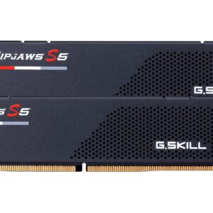 G.SKILL Ripjaws S5 Series (Intel XMP 3.0) DDR5 RAM 32GB (2x16GB) 6000MT/s CL30-40-40-96 1.35V Desktop Computer Memory UDIMM - Matte Black (F5-6000J3040F16GX2-RS5K)