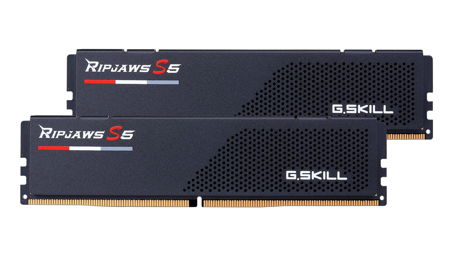 G.SKILL Ripjaws S5 Series (Intel XMP 3.0) DDR5 RAM 32GB (2x16GB) 6000MT/s CL30-40-40-96 1.35V Desktop Computer Memory UDIMM - Matte Black (F5-6000J3040F16GX2-RS5K)