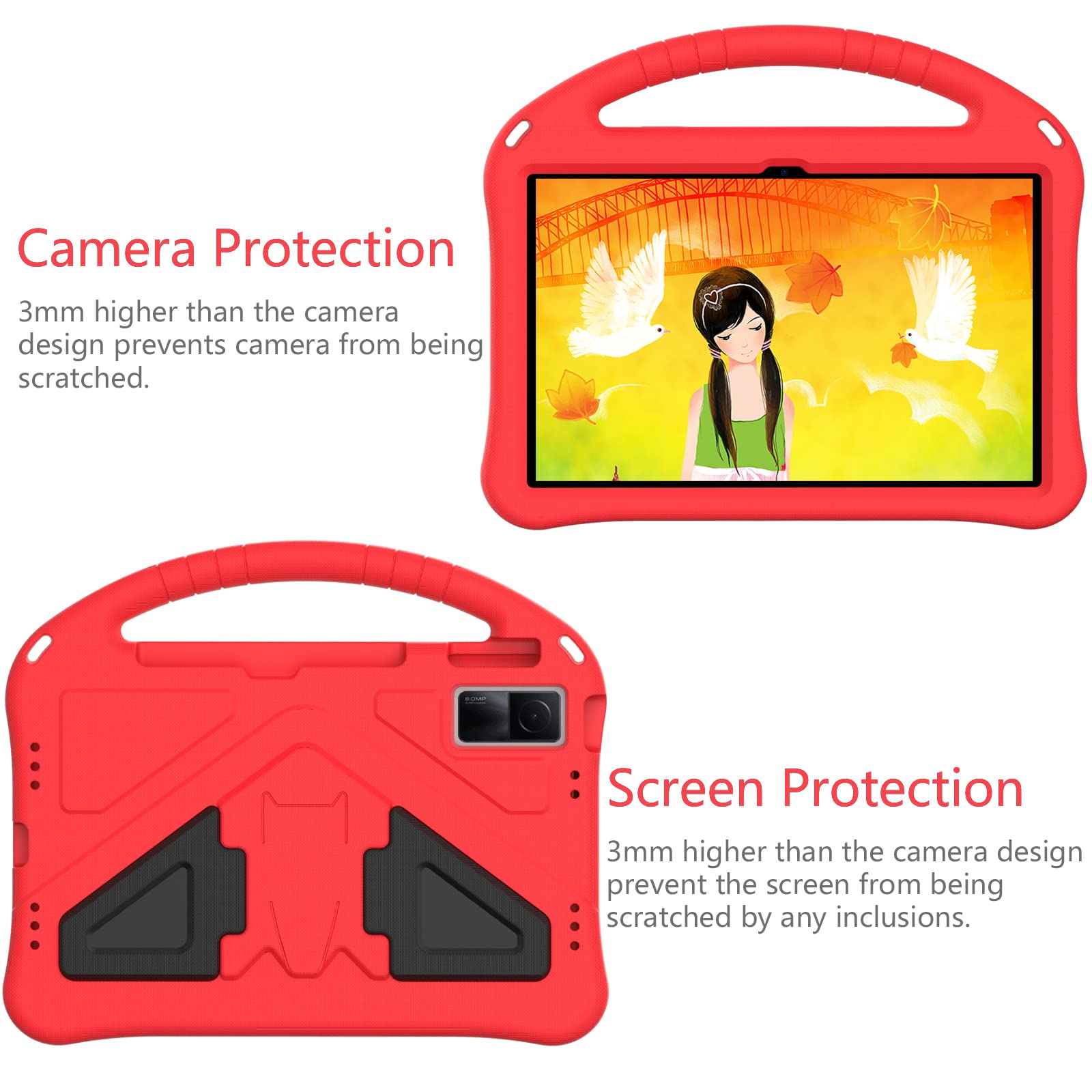 for Huawei Matepad 2022 10.4" Tablet Case for Kids - Durable Lightweight EVA Shockproof Protective Handle Stand Cover for Huawei MatePad 10.4 inch 2022/2020 Released