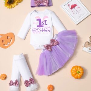 My First Easter Baby Girl Outfit Baby Girl Easter Outfit Infant Baby Girl Clothes 3-6 Months Infant Easter Outfit Easter Dress Baby Girl Sets…