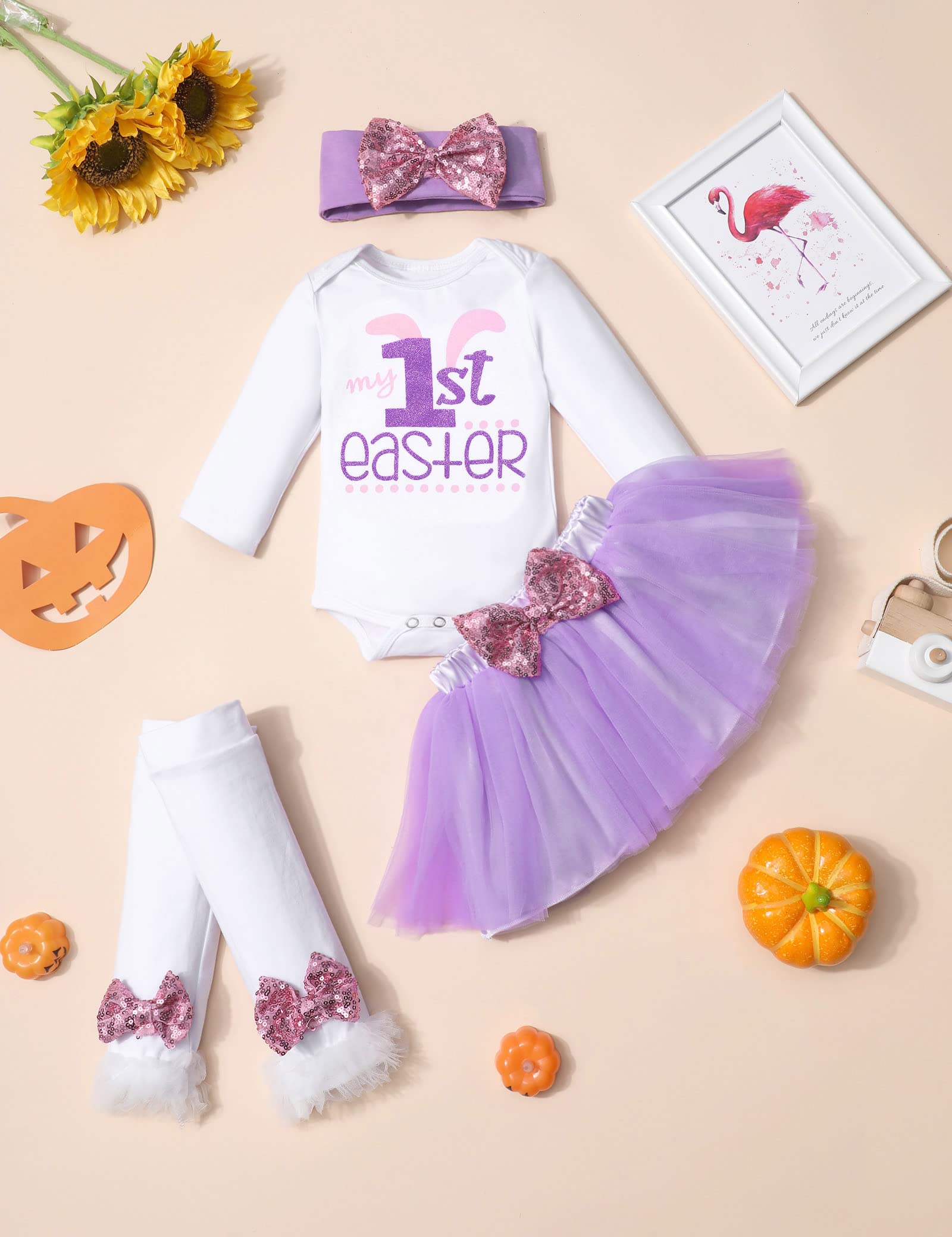 My First Easter Baby Girl Outfit Baby Girl Easter Outfit Infant Baby Girl Clothes 3-6 Months Infant Easter Outfit Easter Dress Baby Girl Sets…