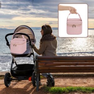 Fasrom Breast Pump Travel Bag with Laptop Sleeve Bundle with Baby Bottle Cooler Bag with Ice Pack for Nursing Moms