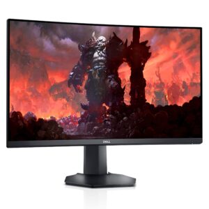 Dell S2722DGM 27" Curved Widescreen WQHD 1440p (2560 x 1440) 165Hz 1ms VA LED AMD FreeSync Gaming Monitor, 1 x Display Port + 2 x HDMI Ports - BROAG USB Extension Cable