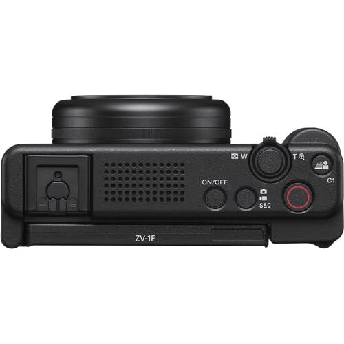 Sony ZV-1F Vlog Camera for Content Creators and Vloggers (Black) Bundle with Advanced Accessories | ZV1F/B