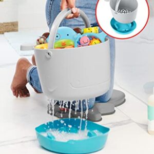 Skip Hop Baby Bath Toy Filled Bucket, Bath Toy & Bucket Gift Set, Grey