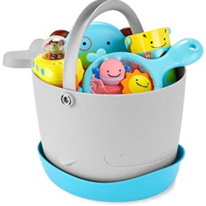 Skip Hop Baby Bath Toy Filled Bucket, Bath Toy & Bucket Gift Set, Grey