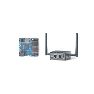 nanopi r5c mini wifi router openwrt with dual pcie 2.5gbps ethernet m.2 wifi bluetooth ports 4gb lpddr4x ram based in rockchip rk3568b2 soc for iot nas smart home gateway (with m.2 wifi module)