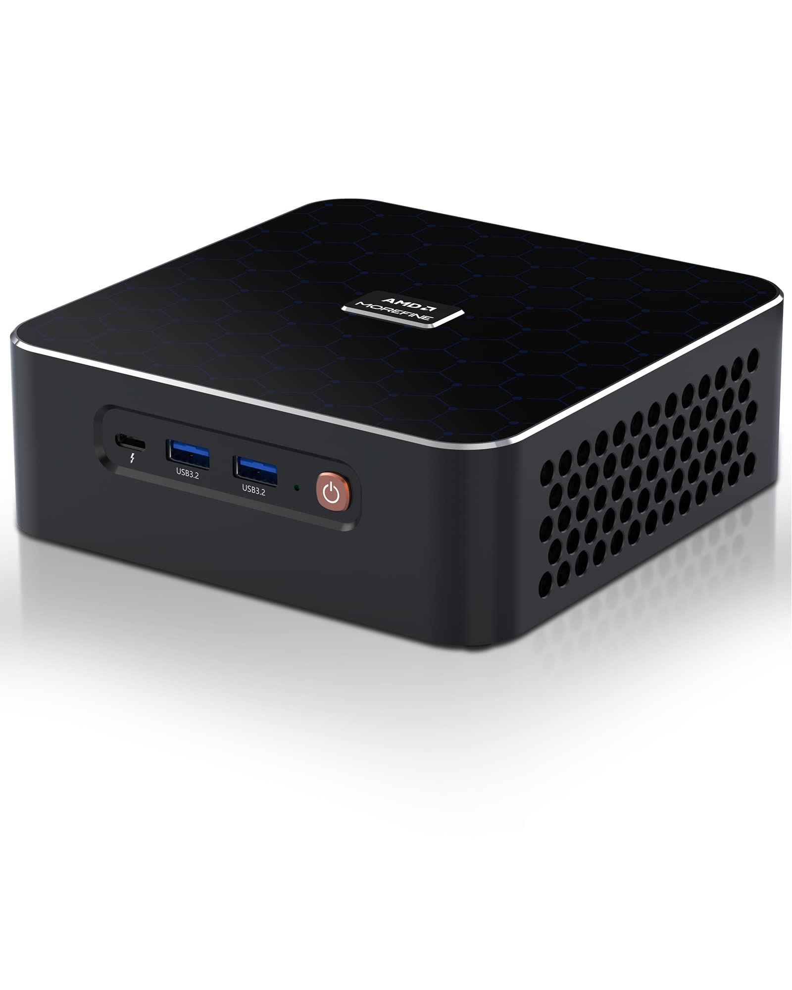 KingnovyPC Mini PC Gamer AMD Rzyen 9 6900HX Window 11 Pro,Desktop Computer,32GB DDR5,2TB PCIe4.0 SSD, 8 Core 16 Threads Radeon 680M, USD,HDMI,DP,Dual 2.5G LAN Gaming Computer WiFi6 BT5.2