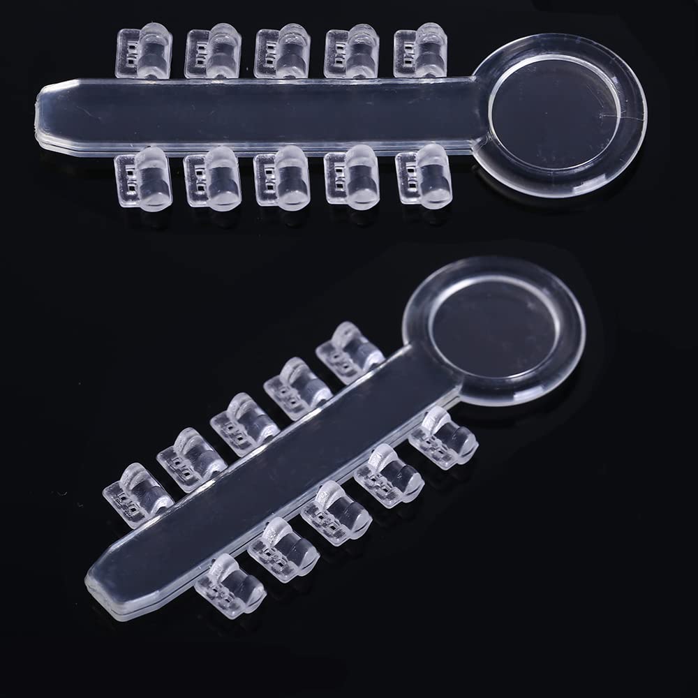 200pcs Dental Orthodontic Rotation Wedges Elastic Rubber Bands Brace Ligature Rotary Torsion Pad 20 Sticks/Bag (Clear)