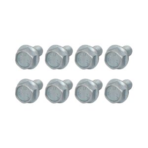 metallixity flanged hex head bolts (5/16-18 x 5/8") 8pcs, hexagon serrated flange bolt carbon steel screw - for house construction hardware fasteners