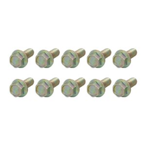 metallixity flanged hex head bolts (3/8-24 x 1") 20pcs, hexagon serrated flange bolt carbon steel screw - for house construction hardware fasteners