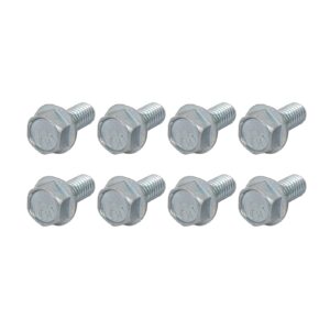 metallixity flanged hex head bolts (5/16-18 x 3/4") 8pcs, hexagon serrated flange bolt carbon steel screw - for house construction hardware fasteners