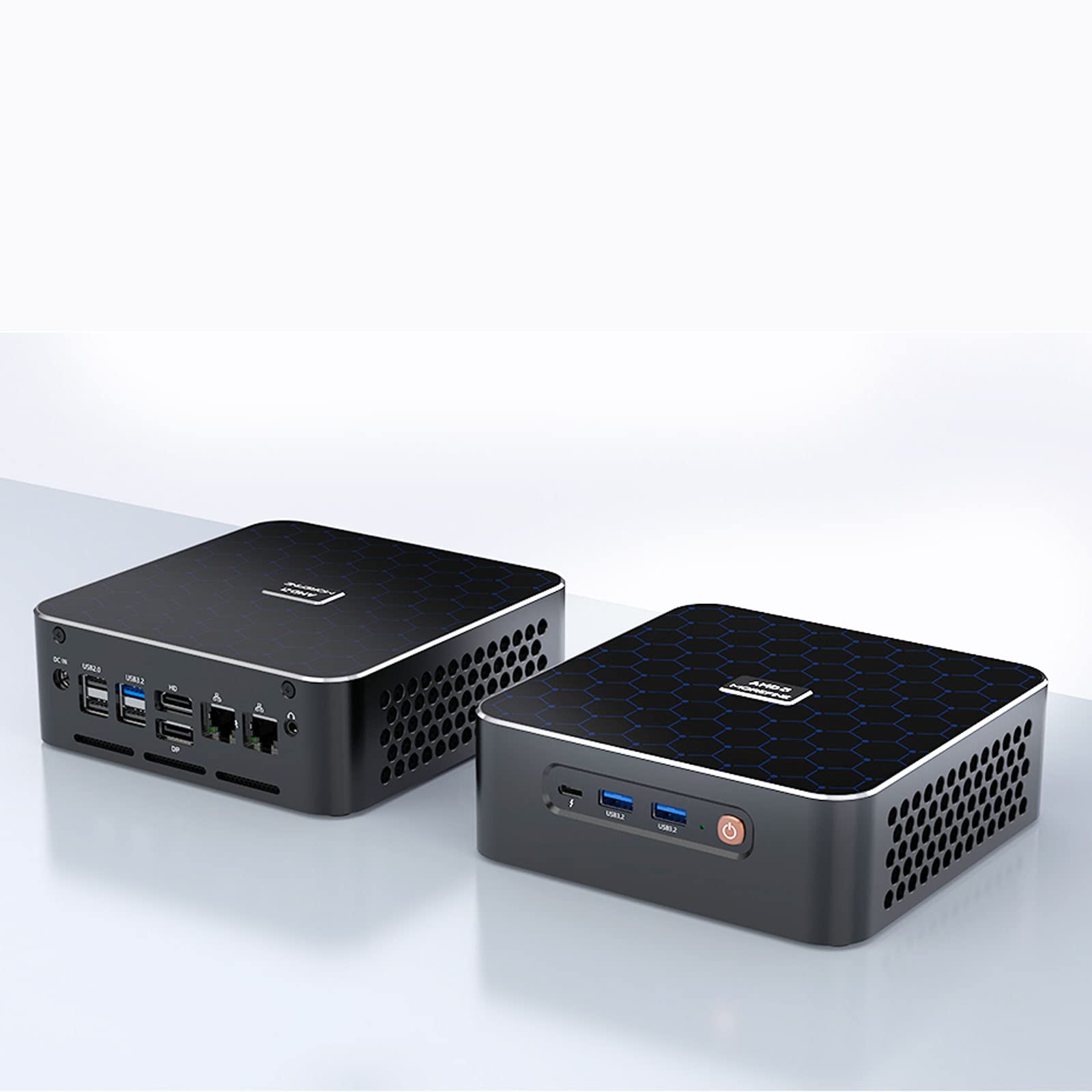 KingnovyPC Mini PC Gamer AMD Rzyen 9 6900HX Window 11 Pro,Desktop Computer,32GB DDR5,2TB PCIe4.0 SSD, 8 Core 16 Threads Radeon 680M, USD,HDMI,DP,Dual 2.5G LAN Gaming Computer WiFi6 BT5.2