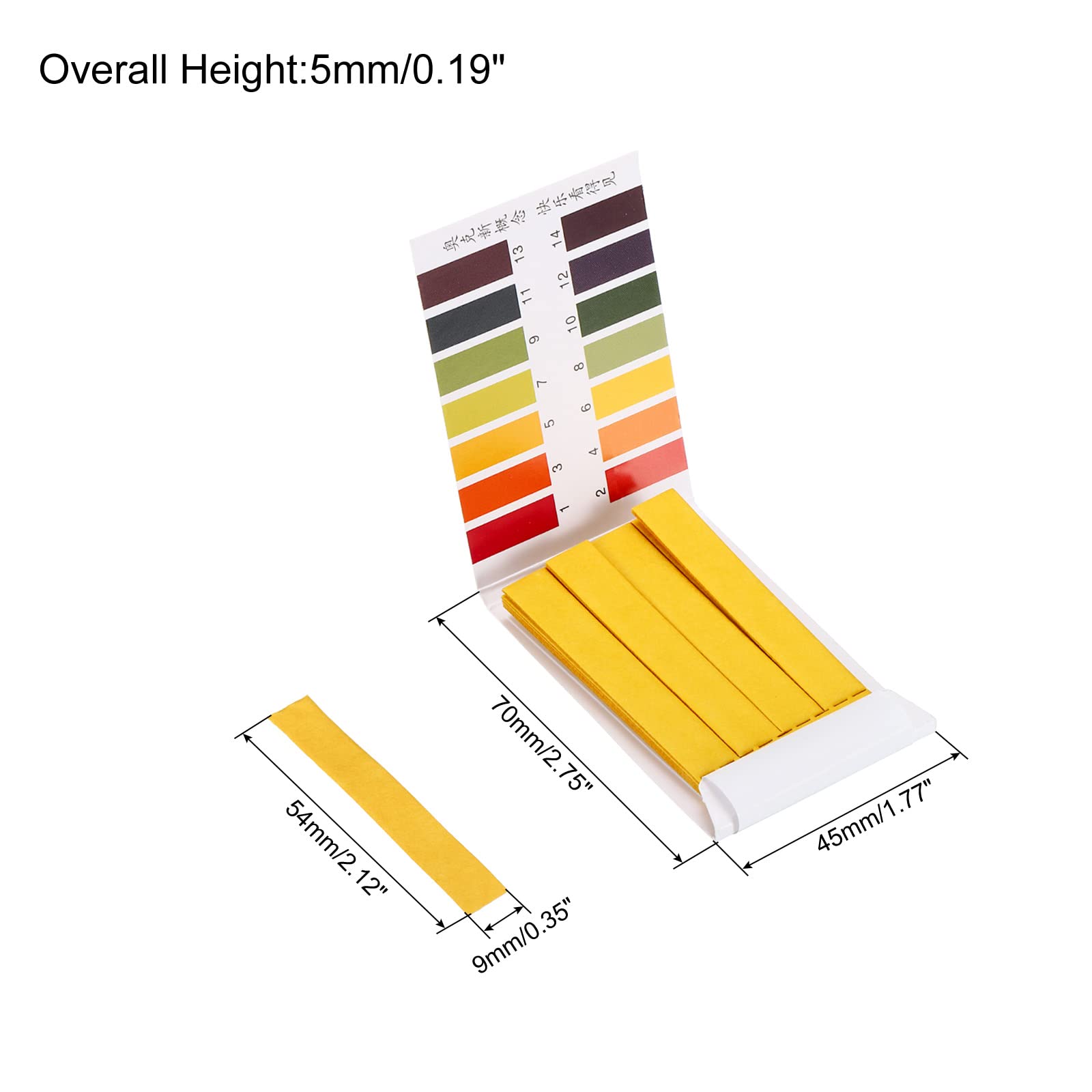 PATIKIL PH Test Strips 1-14, 6 Pack 480 Indicator Papers Litmus Tester for Water Food Soil Alkaline Acid Testing