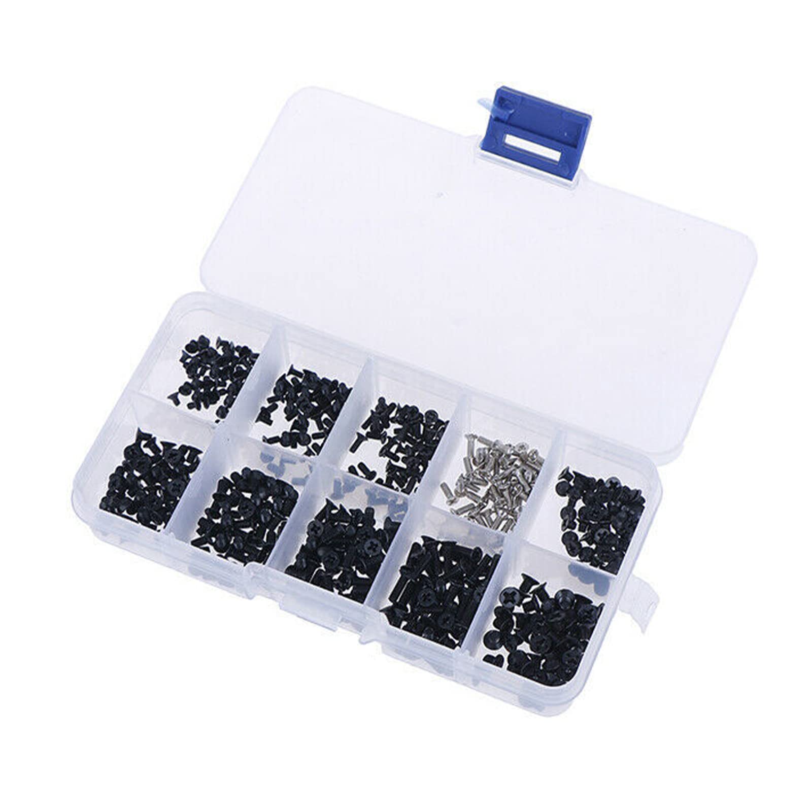 MOOKEENONE 500 x Laptop Screws with Plastic Box, Laptop Computer Screws for Laptop