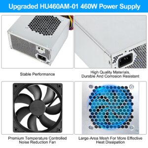 S-Union Upgraded HU460AM-01 WC1T4 D460AM-03 460W Power Supply Compatible with Dell XPS 8930 8920 8910 8900 8700 8300 8100 Power Supply,Replace DPS-460DB-15 AC460AM-01 L350AM-00 WY7XX Power Supply