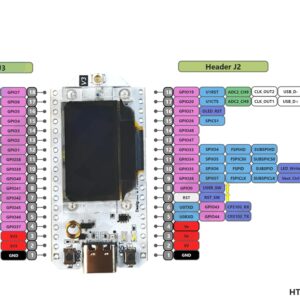 DIYmall 915MHz ESP32 LoRa V3 Development Board SX1262 0.96 Inch OLED Display WiFi+BLE Lora Kit with LoRa Antenna for Arduino IOT Smart Home (2Sets)