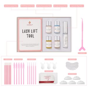 ICONSIGN Lash Lift Kit(2nd Generation), Professional Semi-Permanent Curling Eyelash Perm Kit Suitable for Salon & Home Use