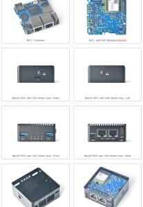 youyeetoo NanoPi R5C Mini Router with Metal Case, RK3568 Development Board, 4GB LPDDR4X 32GB eMMC, 0.8TOPS NPU, Support OpenWrt Docker, Two Ethernet Ports, M.2, HDMI 2.0 (with M.2 Wi-Fi Module)