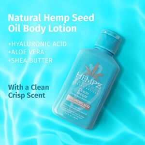 Hempz Body Lotion - Ocean Breeze Limited Edition Mini Daily Moisturizing Cream, Shea Butter, Aloe Body Moisturizer - Skin Care Products, All Natural Hemp Seed Oil - Travel Size 2.25 Fl Oz