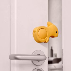 door pinch guards anti-pinch door stoppers for children silicone rabbit door slam stopper self adhesive rotating anti-pinch child safety finger door guard,prevent little fingers from getting pinched