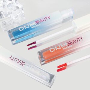 BINGBRUSH 3 Pcs Color Changing Lip Gloss Lip Oil Tinted, Peaches Plumping Magic Mood Lipstick Lip Glaze, High-Shine Clear Shimmer Lip Stain Lip Balm, Longlasting Lips Will Not Dry Out