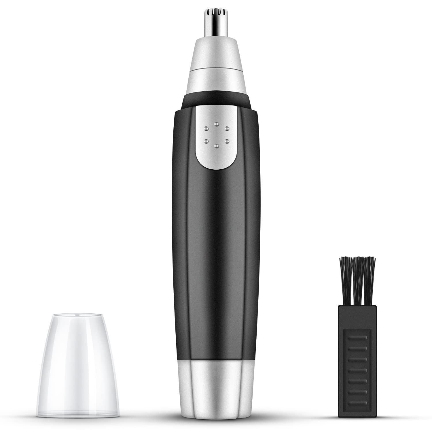 WOOTONG Painless Ear and Nose Hair Trimmer, Electric Nose Hair Shaver, Portable Facial Hair Clippers for Men and Women, Battery-Operated