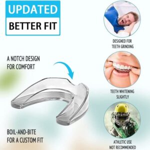 Reazeal Mouth Guard for Clenching Teeth at Night, Sport Athletic, Whitening Tray, 2 Sizes, Pack of 8 with Travel Case