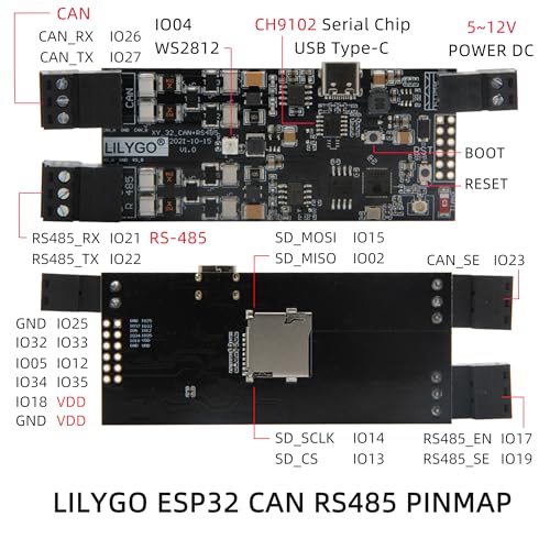 LILYGO T-CAN485 ESP32 Development Board Supports TF Card Wireless IOT Engineer Control TTGO Module