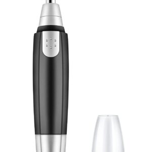 WOOTONG Painless Ear and Nose Hair Trimmer, Electric Nose Hair Shaver, Portable Facial Hair Clippers for Men and Women, Battery-Operated