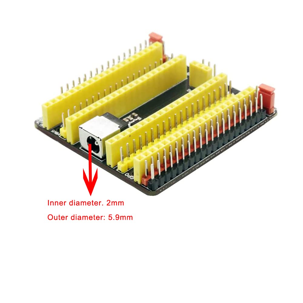 Treedix Compatible with Raspberry Pi PICO Breakout board IO Shield Development Board Prototype Expansion Board with 2.54mm Pin Header