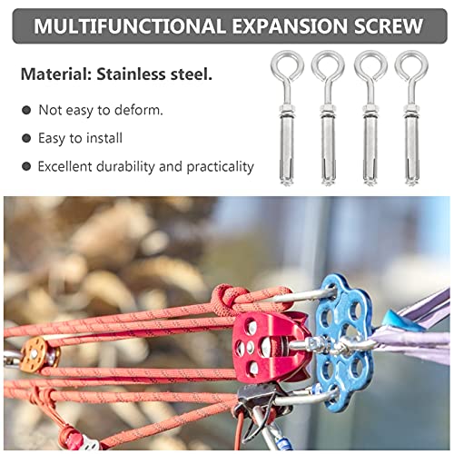 VILLCASE 4pcs Stainless Steel Expansion Screw Closed Stainless Expansion Closing Screw Manhole Cover net Expansion Screw Stainless Screws Screw Dedicated Stainless Expansion Screw