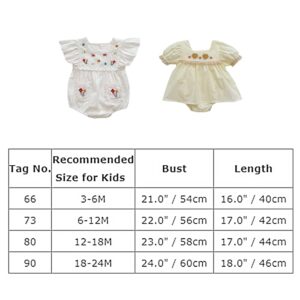 Baby Mexican Outfit Traditional Mexican Dress for Girls Kids Ethnic Wear Newborn Linen Romper Summer UNO Toddler Cinco De Mayo Fiesta 1st Birthday Outfits Cake Smash White Floral Romper 6-12 Months