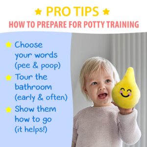 Potty Training with Potty Pals, Quick & Effective Way to Dump The Diaper, Use Fun Activities to Easily Teach Your Toddler The Concept of Potty Training with Cute, Washable Pee & Poop Plush Potty Toys