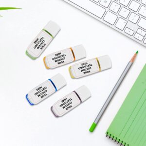 Paintechz Custom USB Flash Drives Bulk 50 Pack, Personalized Thumb Drives with Your Company Logo - Customizable Text - 512MB