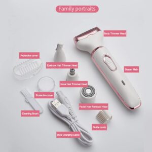 Trimmer for Women Men,Electric Razor Removal for Body Nose Hair Trimmer Face Shavers Eyebrow Legs Armpit Bikini Ball Area Pubic Underarms Razors Set for Full Body Grooming