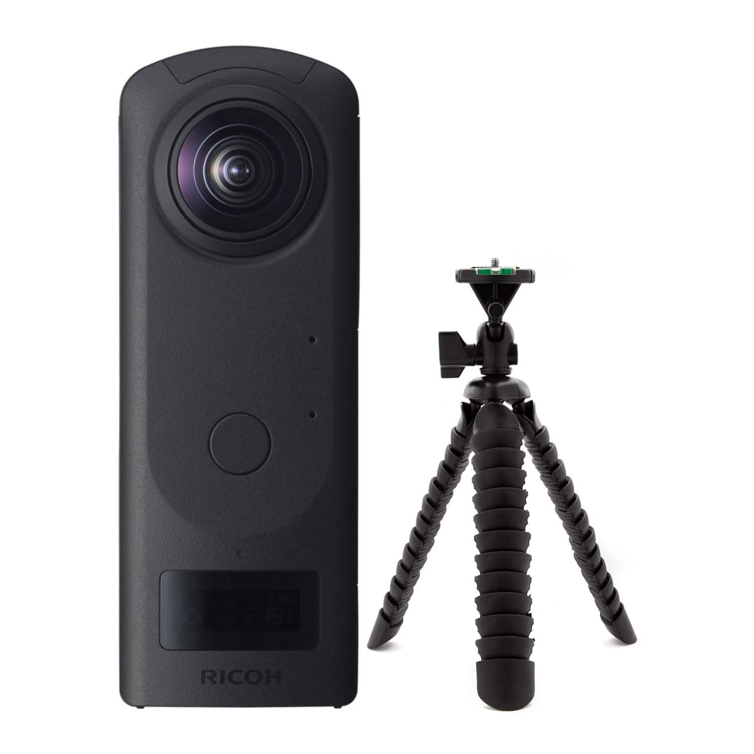 Ricoh Theta Z1 360 Camera with 51GB Internal Storage Bundle with 10-Inch Spider Tripod (2 Items)